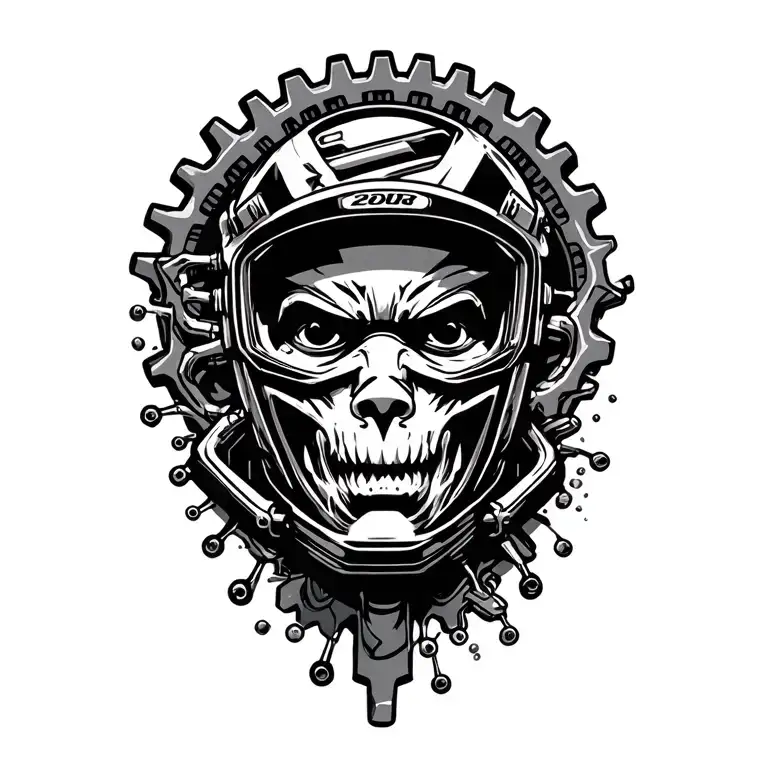 Gearhead Racecar Driver Steaming Head Adrenaline Molecule Behind The Wheel