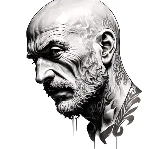Sculpture Of A Man Who Has Overcome Struggles