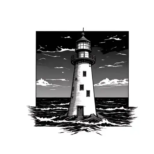 Lighthouse Standing Tall Amidst