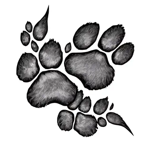 Paw Prints Leading