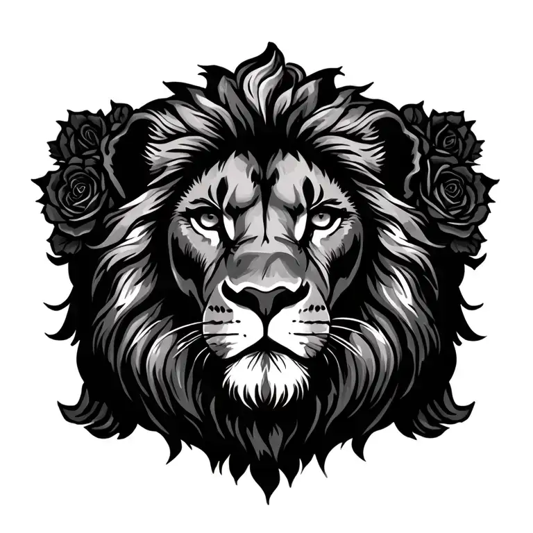 Roses And Lion