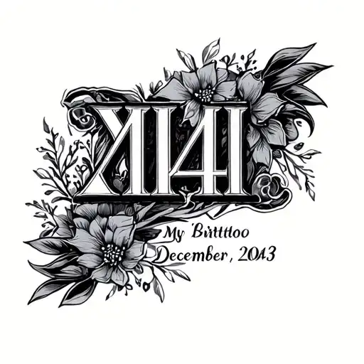 Make Me Tattoo My Birthdate December 04 2003 Roman Numerals Number
