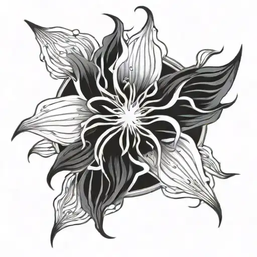 Alchemical Sun With Spider Lilies