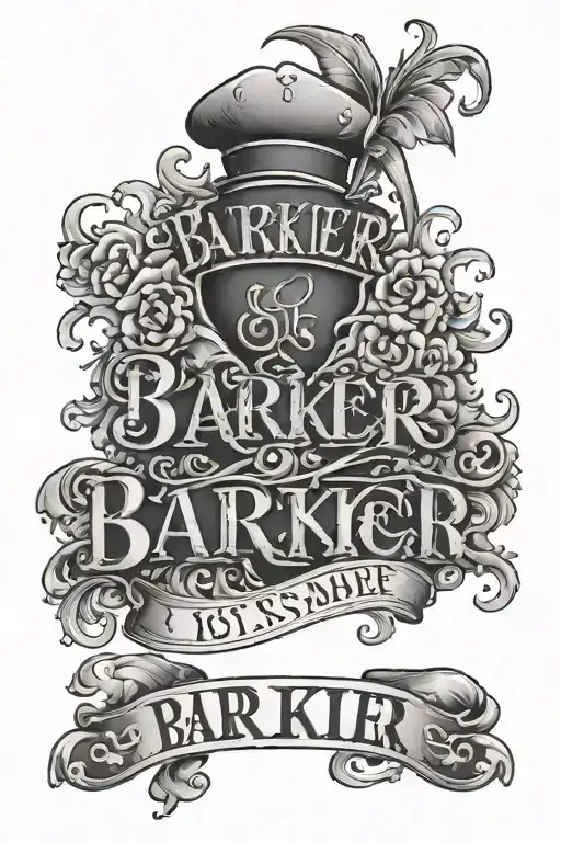 Barker Last Name Written