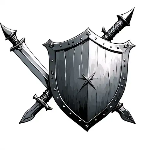 Shield And 2 Swords
