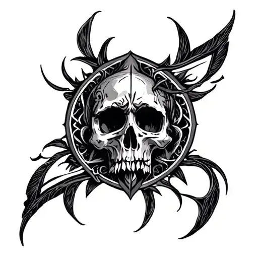 Vintage Gothic Neo Tribal Tattoo With Biblical Meaning