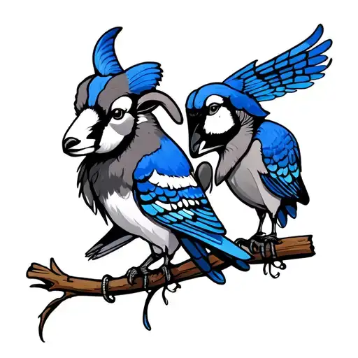 Blue Jay And Ram