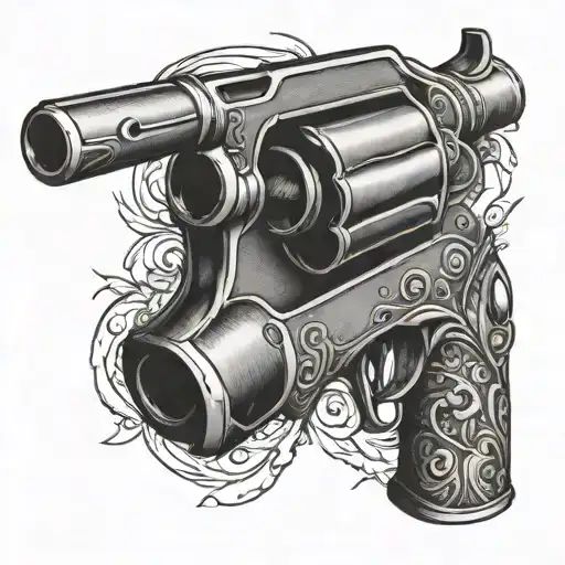 Western Revolver Gun