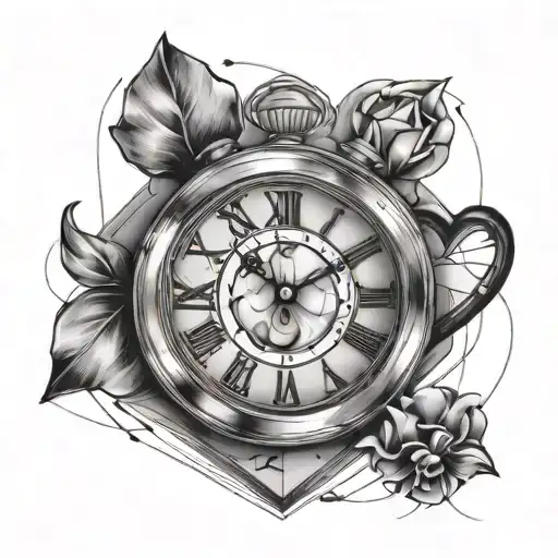 Time Is Running Out Thin Lines Diamonds Pieces And Hearts