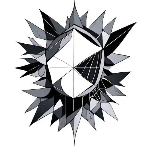 Geometric Tatoo Belly Button