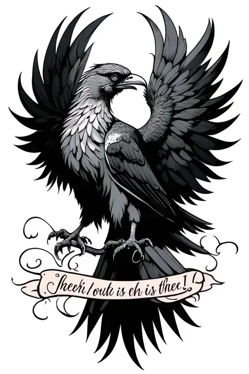 Pheonix Bird With Quote