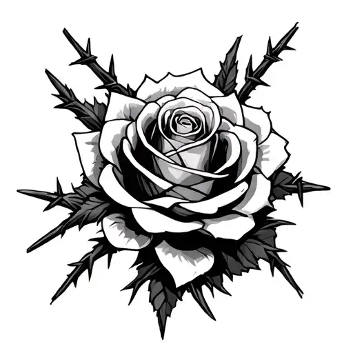 Barbed Wire For A Slave's Rosett