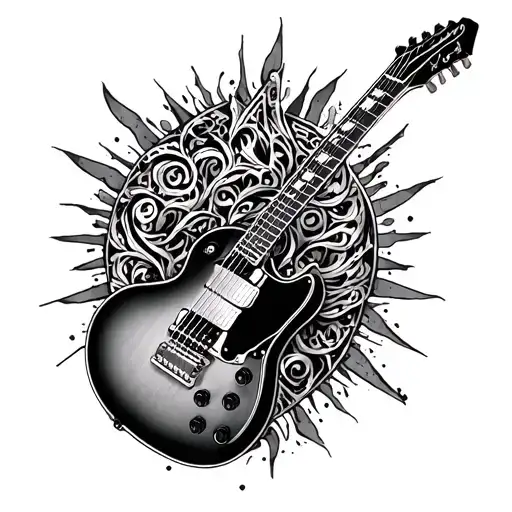 Guitar Made Entirely Of Intricate