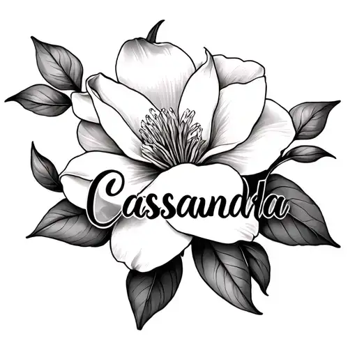 Cassandra Script With Magnolia Flower