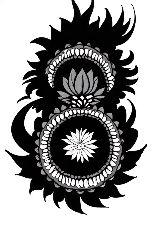 Mandala Design Incorporating Elements