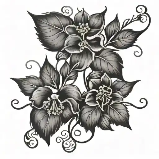 November And May Birth Flower On A Vine Going