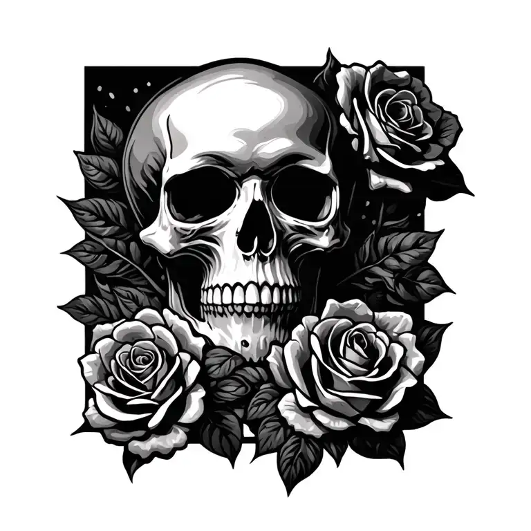 Skull And Roses