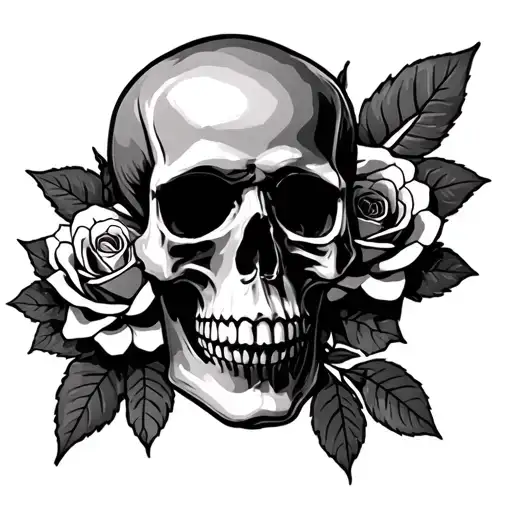 Skull And Roses