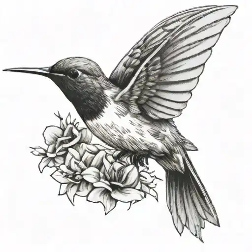 Humming Bird Flying