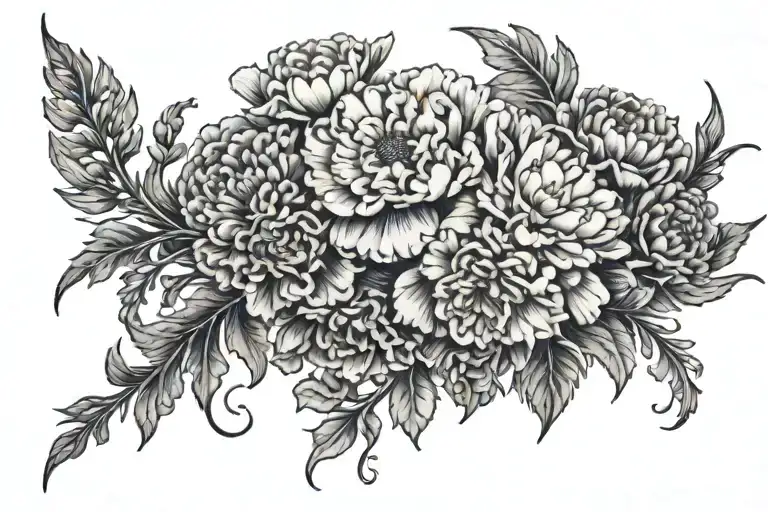 Carnations Daisies And Hawthorns Sleeve