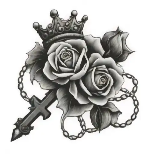 Crown Roses Rosary Dives