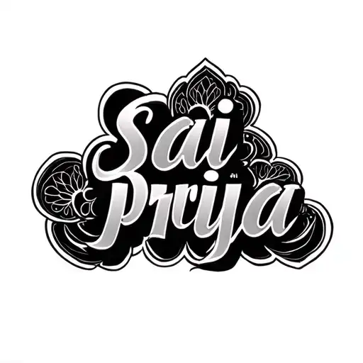 Sai And Priya Name Design