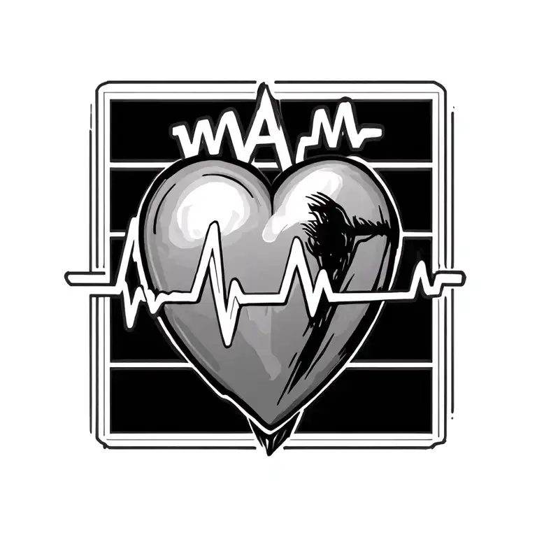 Ekg Heartbeat With 4 M's