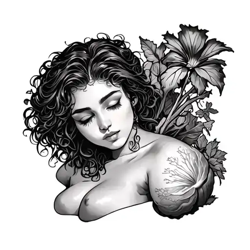 Between The Vegetable Woman's Chest