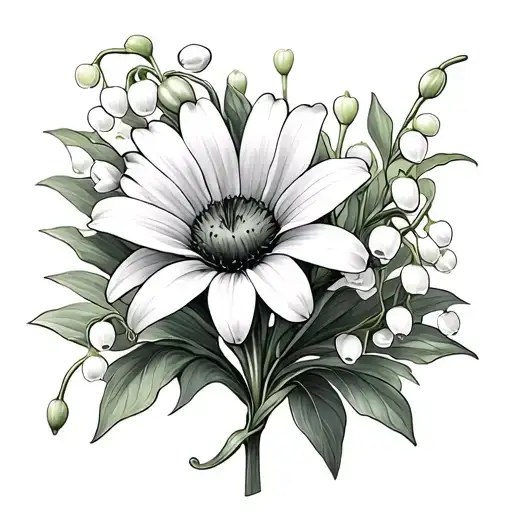 Daisy And Lily Of The Valley