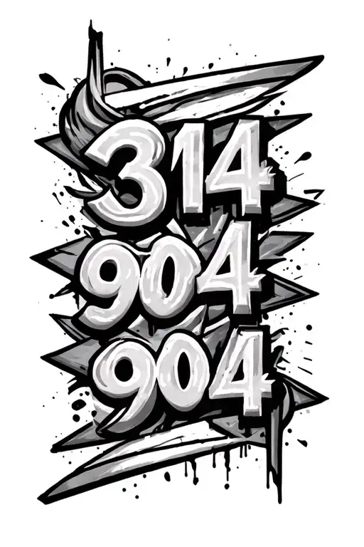 314 Made 904 Raised Forearm Tattoo While Including Symbols Horizontally In Graffiti Style Text