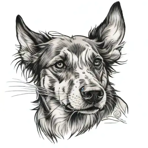 Sweet Female Dog Reaching For Her Better Life