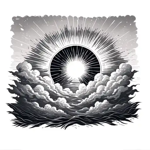 Highly Favored With Clouds And Sun Rays