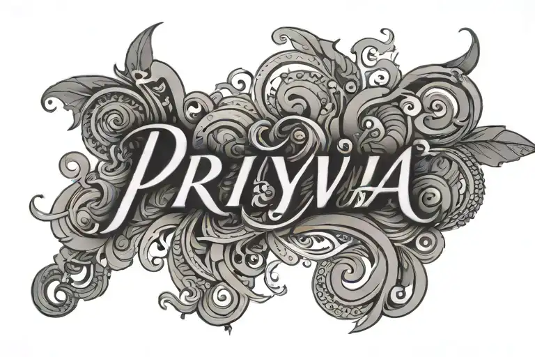 Priya Name Design