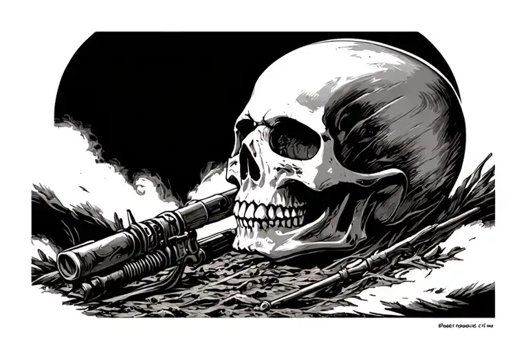 Skull And If You Want Peace Prepare For War