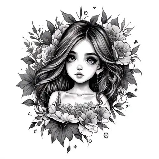 Cute Tattoo For Girl Leg