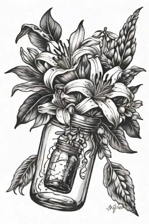 Lily And Heather Coming Out Of A Jar