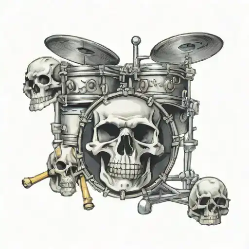 Drums And Skulls With Diego's Name
