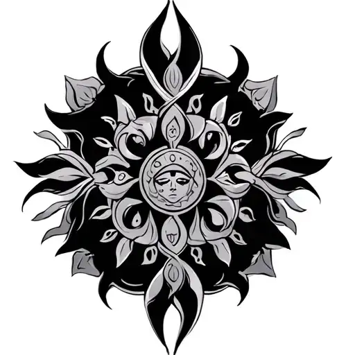 Trisul Hindu Mythology Symbols