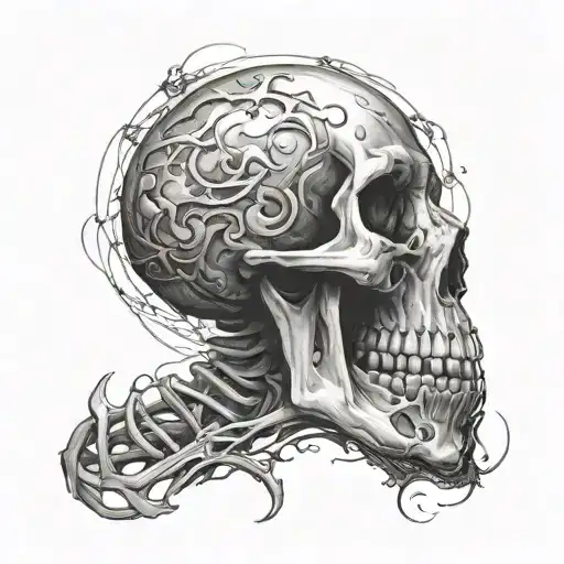 Soul Escaping Skeleton