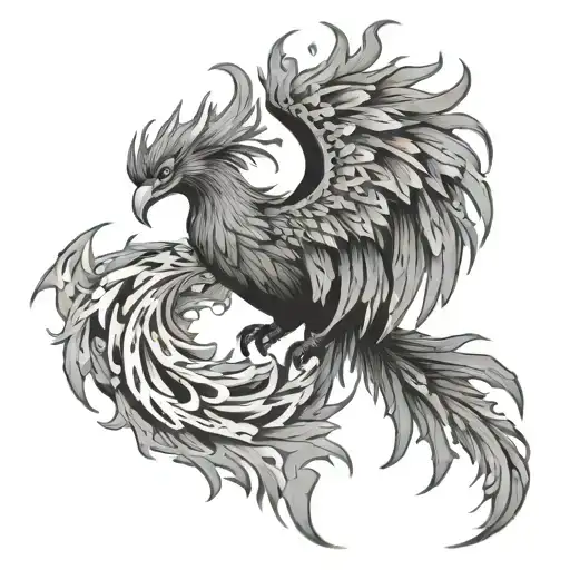 Flaming Phoenix Rising