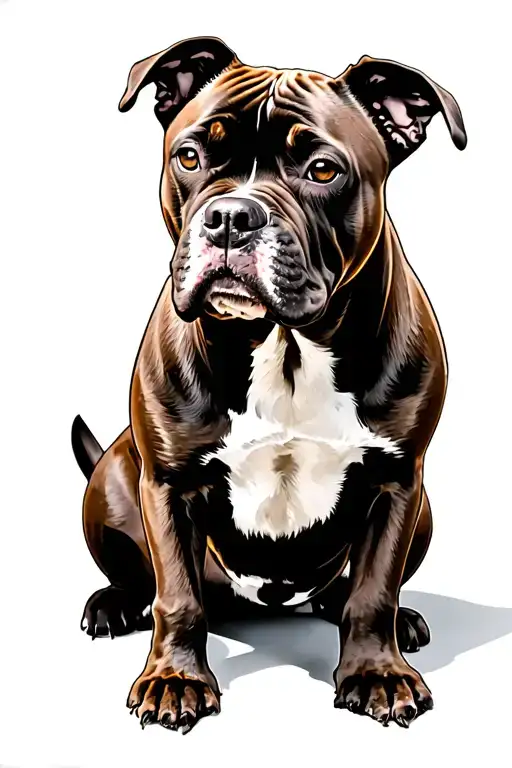 Pet Dog With Light Brown Coat Wight Feet Bullaarlb Mustif Bullypitty