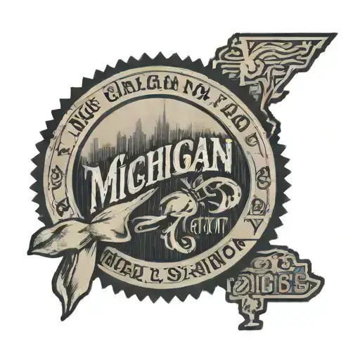 Keegan Ina Stamp Including Michigan And Year