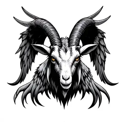 Goat Knull & Wing Attached