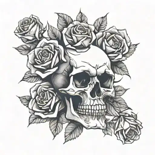 Skull And Roses