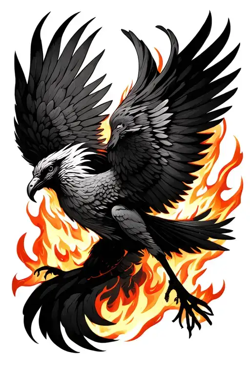 Pheonix Bird Rising Phoenix From Fire