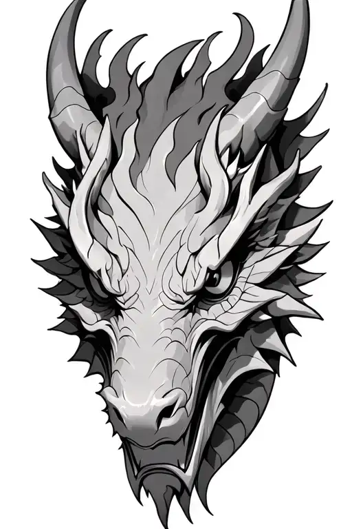 Dragon Face Front View