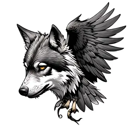 Wolf And Eagle