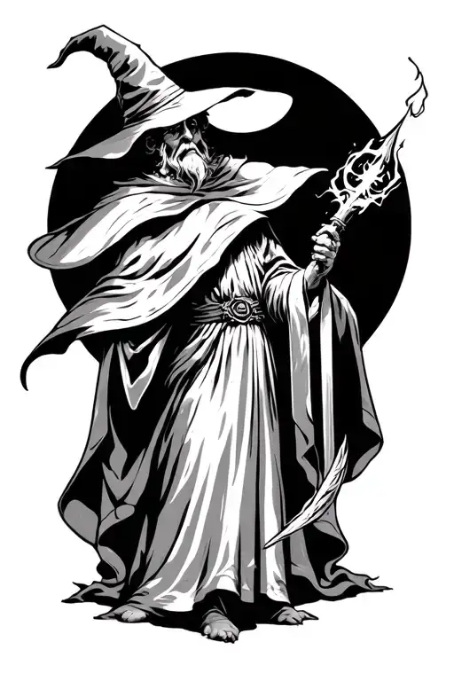 Wizard Casting Spell