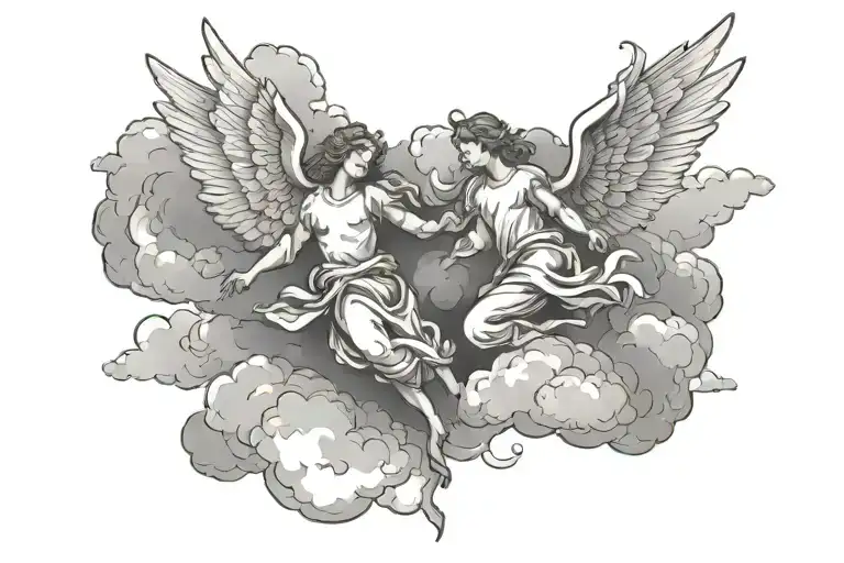Clouds With Angels Flying