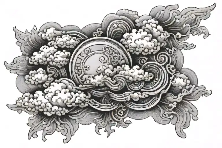 Clouds Chest Piece